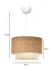 ABERTO DESIGN Hanglamp "Gharib " beige - (H)20 x Ø 30 cm