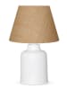 ABERTO DESIGN Tafellamp lichtbruin/wit - (H)31 x Ø 22 cm