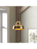 ABERTO DESIGN Lampa wisząca "Barceste " w kolorze złotym - wys. 20 x Ø 20 cm