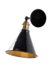 ABERTO DESIGN Wandlamp "Berceste" zwart/goudkleurig - (B)27 x (H)27 cm
