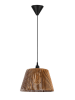 ABERTO DESIGN Hanglamp "Way " lichtbruin/zwart - (H)20 x Ø 35 cm
