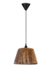 ABERTO DESIGN Hanglamp "Way " lichtbruin/zwart - (H)20 x Ø 35 cm