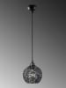ABERTO DESIGN Hanglamp "Gharib " zwart - (B)17 x (D)28 cm