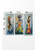 ABERTO DESIGN 3-delige set: kunstdrukken op canvas "CU01" - (B)50 x (H)70 cm