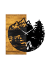 ABERTO DESIGN Zegar ścienny "Clock 19" w kolorze jasnobrązowo-czarnym - 56 x 58 cm
