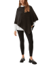 s.Oliver BLACK LABEL Poncho in Schwarz