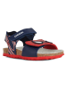 Geox Sandały "Chalki" w kolorze granatowo-czerwonym