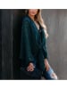 Milan Kiss Bluse in Blau/ Schwarz