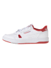 Reebok Skórzane sneakersy "LT COURT" w kolorze biało-czerwonym