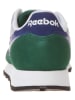 Reebok Skórzane sneakersy "Classic Leather" w kolorze zielono-szaro-granatowym