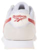 Reebok Sneakersy "Classic Nylon Plus 1" w kolorze biało-beżowo-czerwonym