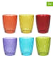 Tognana 6-delige set: glazen "Jenny" meerkleurig - 320 ml