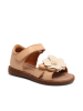 bisgaard Leder-Sandalen "Barbara" in Beige