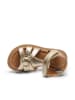 bisgaard Leren sandalen "Felicia" goudkleurig