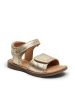 bisgaard Leder-Sandalen "Andrea" in Gold