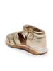 bisgaard Leren enkelsandalen "Billie" goudkleurig