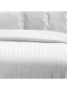 maison héritage PARIS Komplet pościeli satynowej "Dobby" w kolorze białym