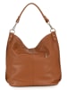 Anna Morellini Leren schoudertas "Bolzano" lichtbruin - (B)40 x (H)45 x (D)15 cm