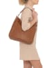 Anna Morellini Leder-Schultertasche "Bolzano" in Hellbraun - (B)40 x (H)45 x (T)15 cm