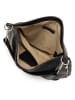 Anna Morellini Leder-Schultertasche "Bolzano" in Schwarz - (B)40 x (H)45 x (T)15 cm