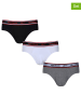 Reebok 3-delige set: slips "Chase" zwart/wit/lichtgrijs