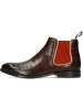 MELVIN & HAMILTON Leder-Chelsea-Boots "Amelie 4 " in Braun/ Rot