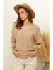 Soft Cashmere Pullover in Camel