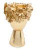 Kare Decoratieve vaas "Flowercorwn" goudkleurig - (H)30 x Ø 20 cm