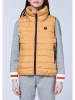 Chiemsee Doorgestikte bodywarmer "Husila" lichtbruin