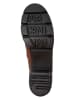 Camper Leder-Ankle-Boots in Hellbraun