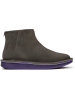 Camper Leren boots antraciet/paars