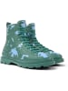 Camper Leren boots groen/lichtblauw