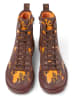 Camper Leren boots bruin/oranje