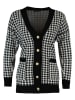 trendyol Cardigan in Schwarz/ Weiß