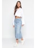 trendyol Jeansrock in Hellblau