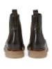 Marc O'Polo Shoes Skórzane sztyblety "Lotta" w kolorze ciemnobrązowym