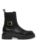 Marc O'Polo Shoes Skórzane sztyblety "Elin" w kolorze czarnym