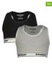 RAIZZED® 2-delige set: sportbeha's "Nora" grijs/zwart