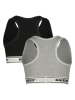 RAIZZED® 2-delige set: sportbeha's "Nora" grijs/zwart