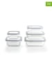 Sauter 5er-Set: Frischhaltedosen in Transparent/ Grau