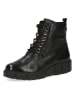 Caprice Leder-Boots in schwarz