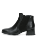 Caprice Leder-Ankle-Boots in Schwarz