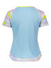asics Trainingsshirt "Court Graphic" lichtblauw/lila