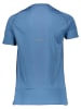 asics Koszulka sportowa "Seamless" w kolorze niebieskim