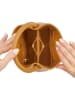 ATELIERS SAINT GERMAIN Leren handtas camel - (B)17 x (H)17 x (D)10 cm