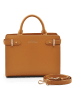 ATELIERS SAINT GERMAIN Leren handtas camel - (B)25 x (H)19 x (D)10 cm