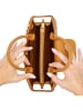 ATELIERS SAINT GERMAIN Leder-Henkeltasche in Camel - (B)25 x (H)19 x (T)10 cm