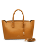 ATELIERS SAINT GERMAIN Leder-Henkeltasche in Camel - (B)35 x (H)24 x (T)19 cm