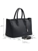ATELIERS SAINT GERMAIN Leder-Henkeltasche in Schwarz - (B)35 x (H)24 x (T)19 cm