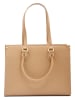 ATELIERS SAINT GERMAIN Leder-Schultertasche in Beige - (B)36 x (H)28 x (T)13 cm